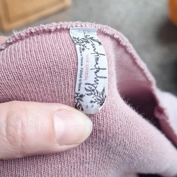 Free People Intimately oversized inside out tunic sweatshirt size Small - Picture 6 of 10